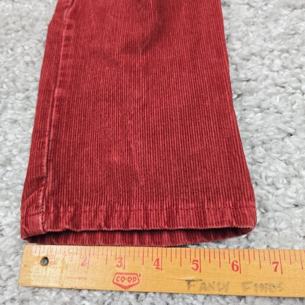 Levi's‎ 502 Mens Corduroy Straight Leg Pants Red Size 30 (fits 29x27) - Picture 16 of 16